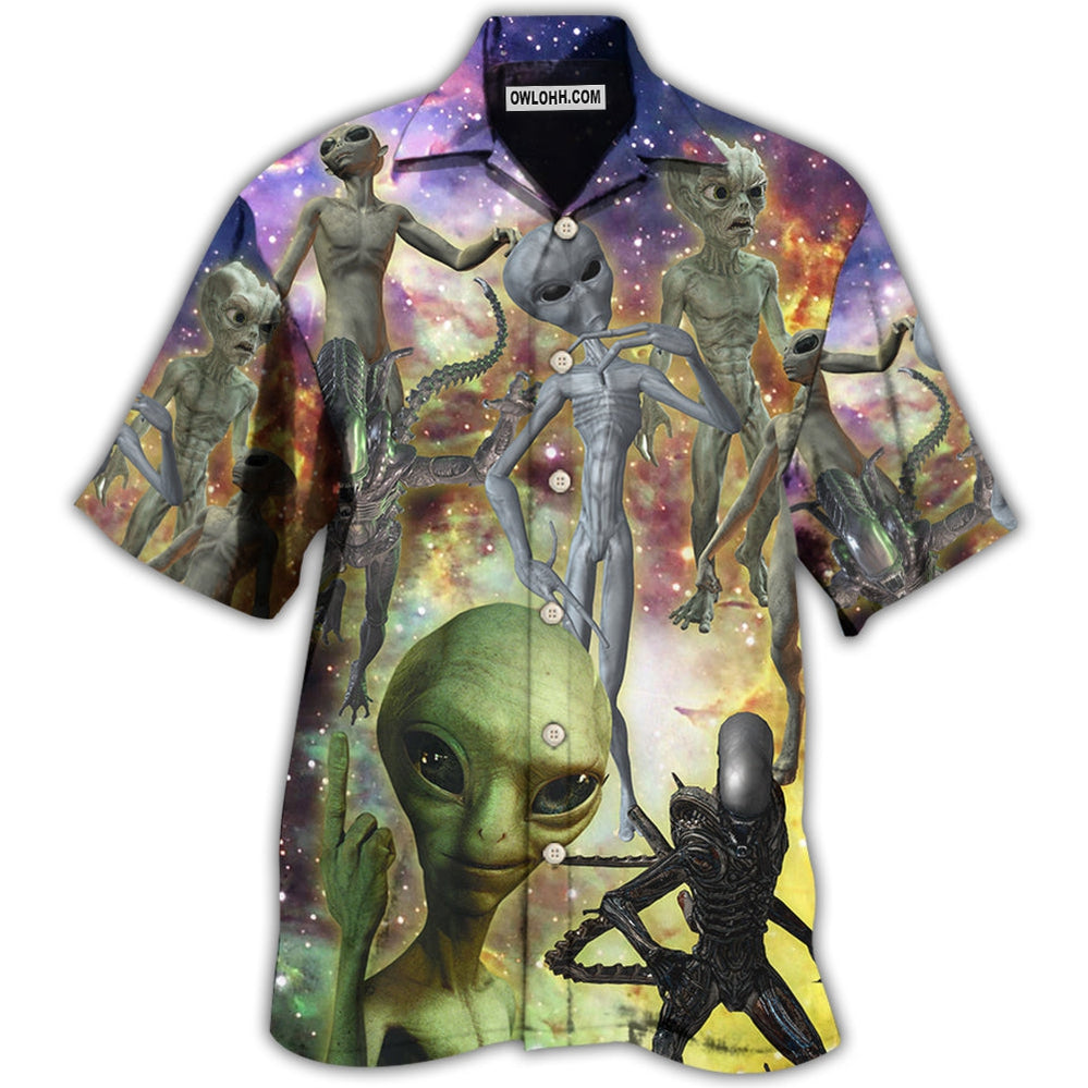 Alien Mysterious Galaxy – Hawaiian Shirt  – Owl Ohh