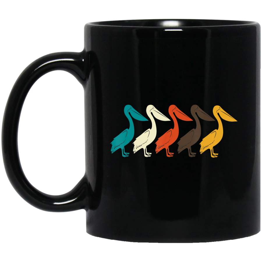 Pelican, Retro Vintage Pelican Animal Coffee Mug