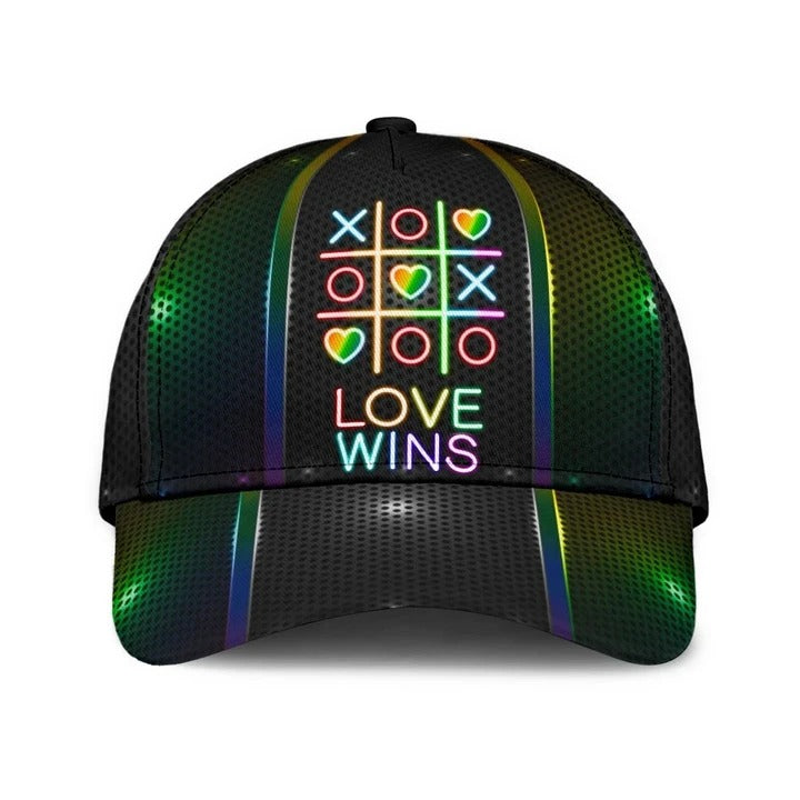 3D Baseball Cap For Lgbtq, Lgbt Love Wins Printing Baseball Cap Hat, Gay Man Gifts