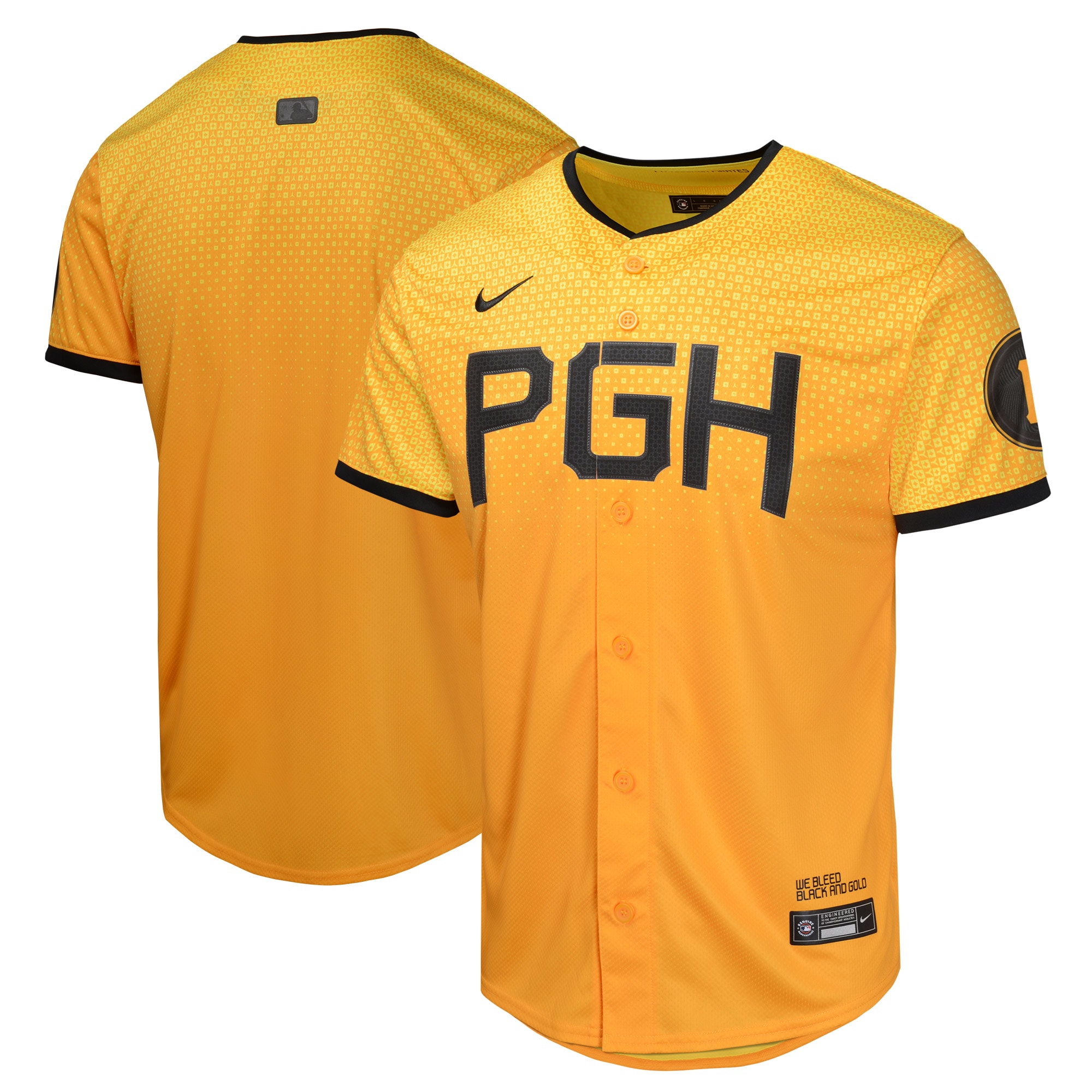 Pittsburgh Pirates Youth City Connect Limited Jersey – Gold