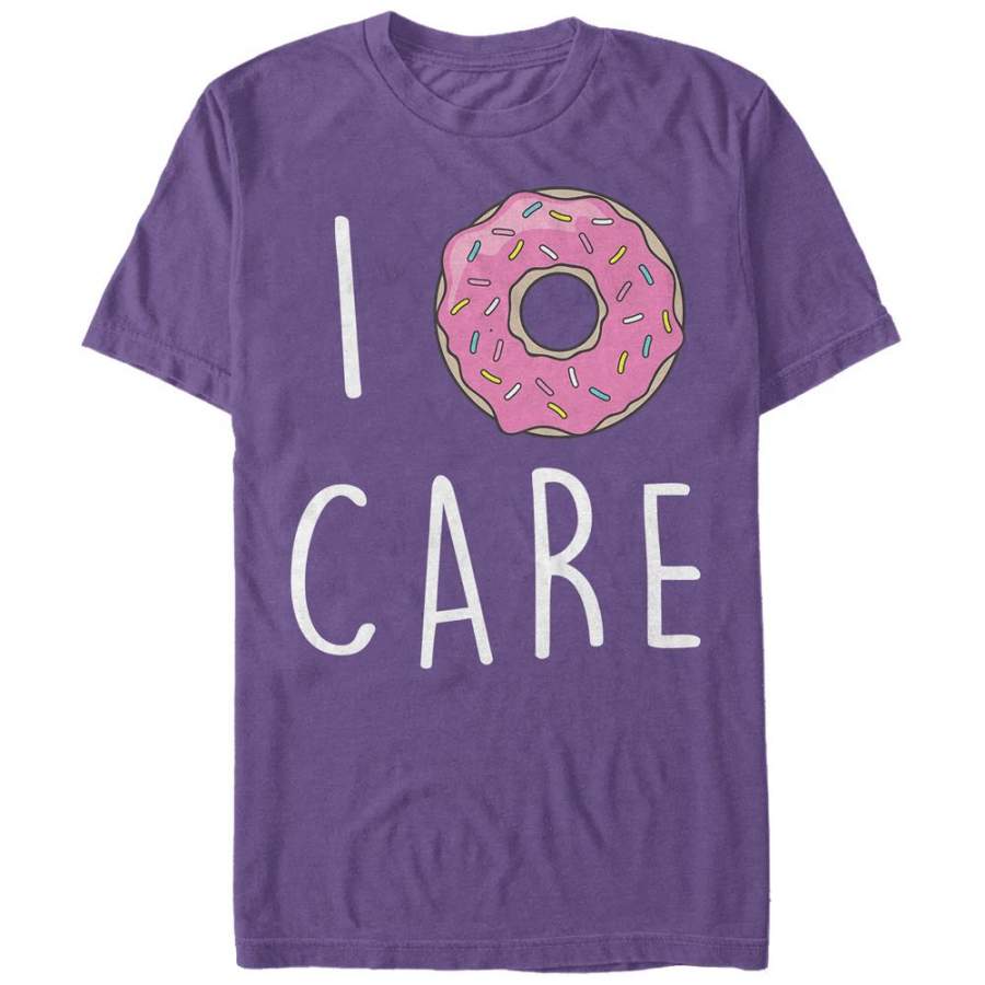 CHIN UP Men’s I Donut Care  T Shirt Purple