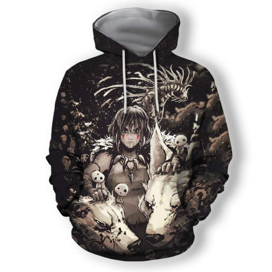 3D All Over Print Bird’s Eye Fine Hoodie