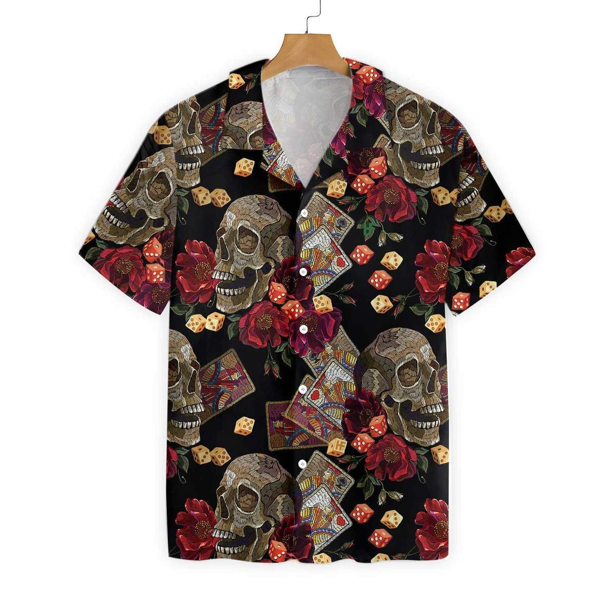 Casino Skull Colorful Hawaii Shirt Ha41868