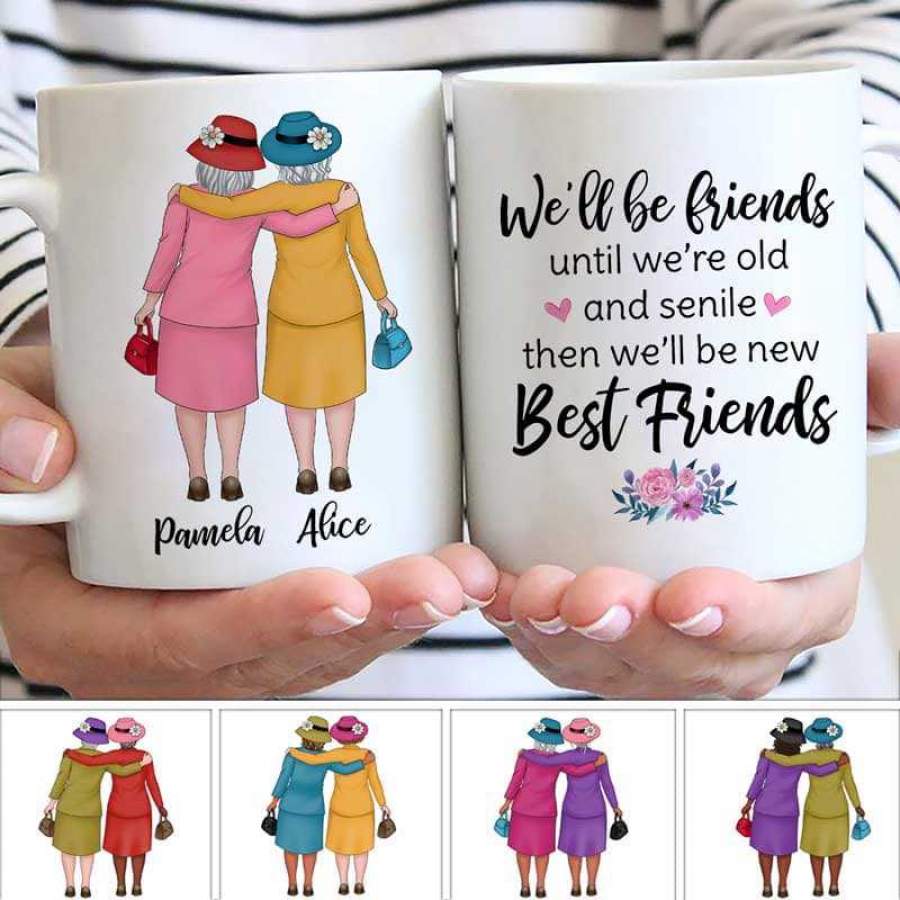 Beautiful Old Besties Personalized Mug