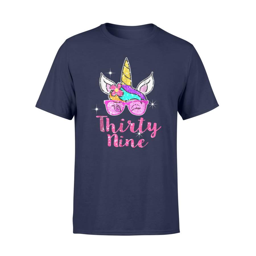 39th Birthday Unicorn T Shirt