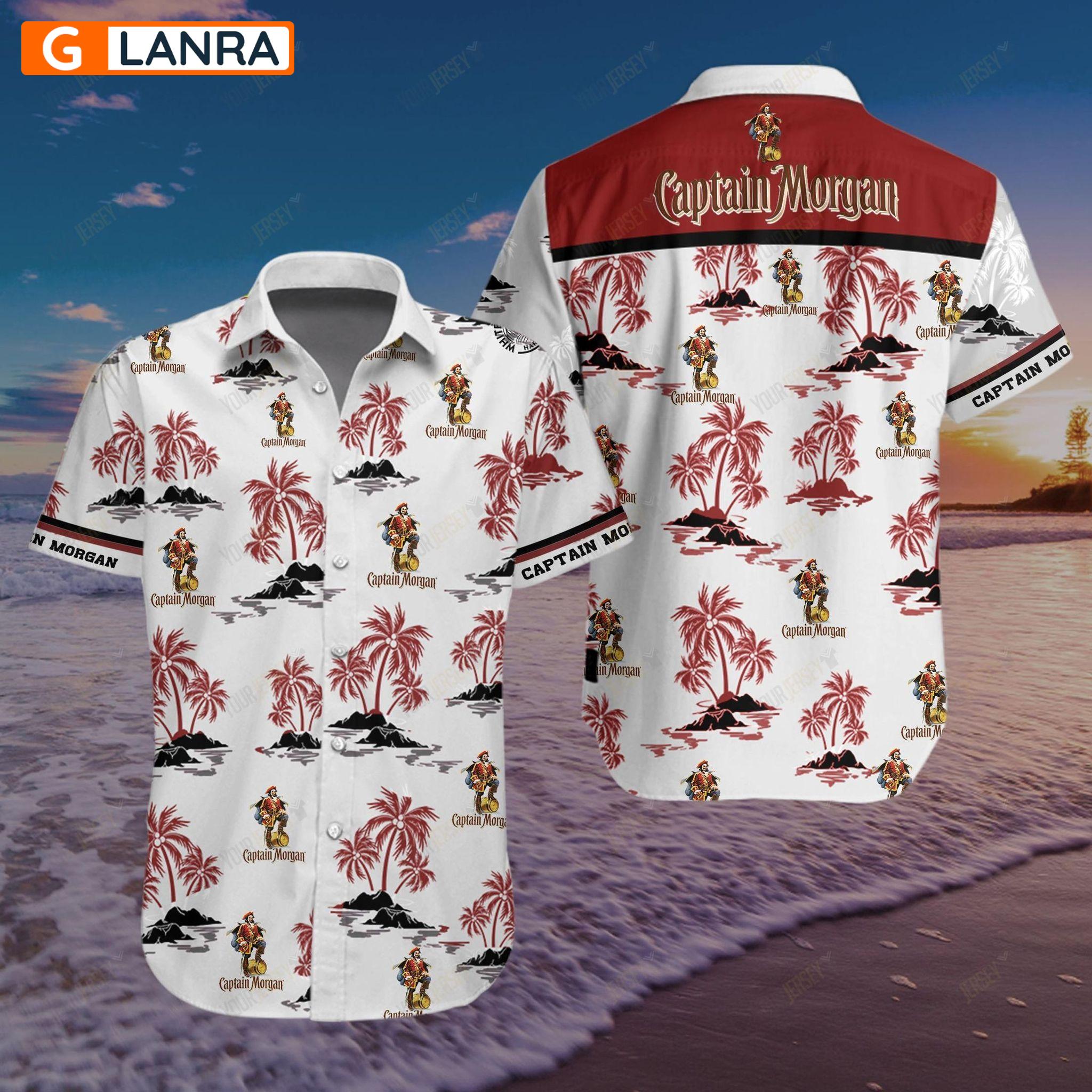 Captain Morgan Button Shirt, Guinnes Button Shirt, Captain Morgan Hawaiian Shirt,Guinnes Hawaiian Shirt, Summer Shirt