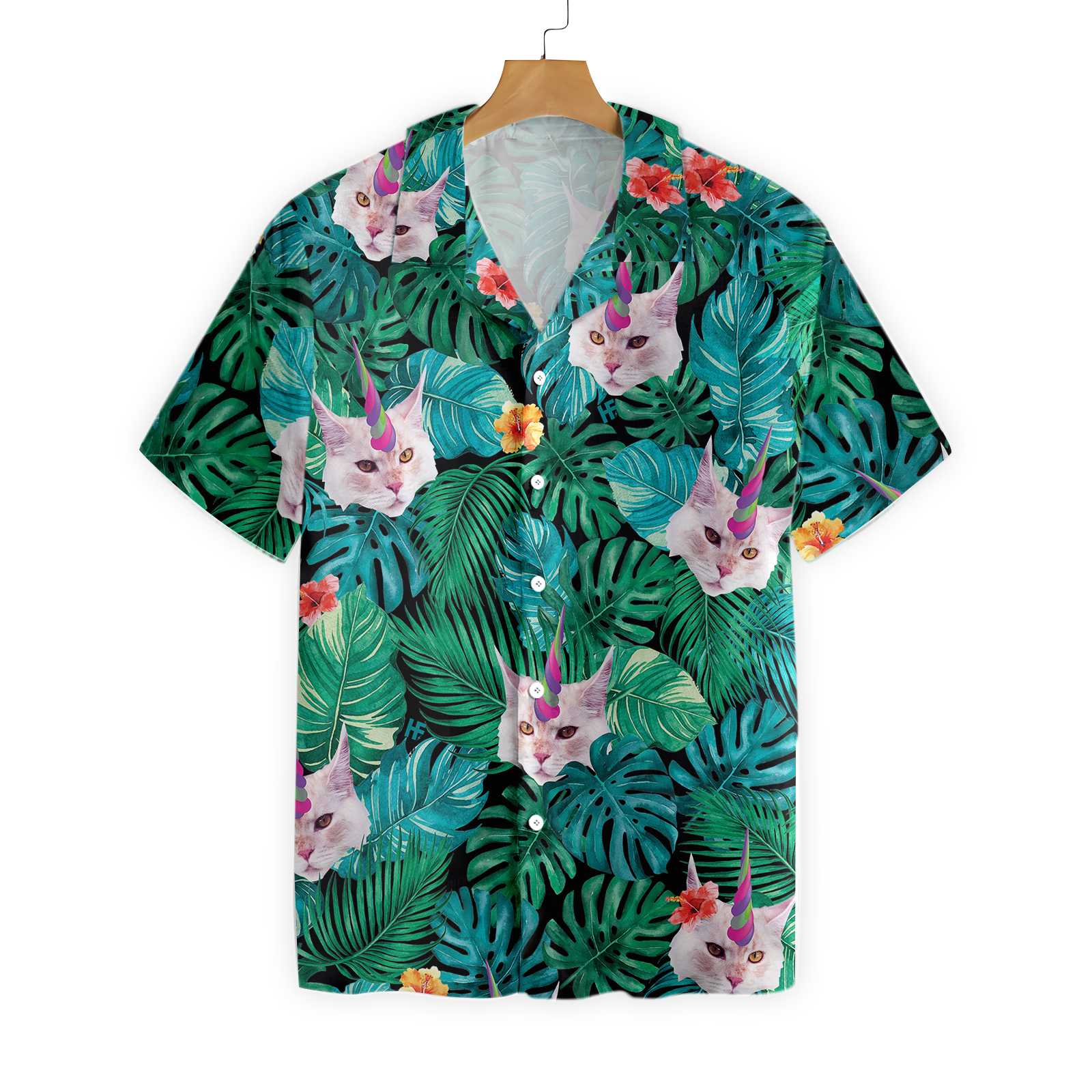 Unicorn Cat Hawaii Shirt Ha93860