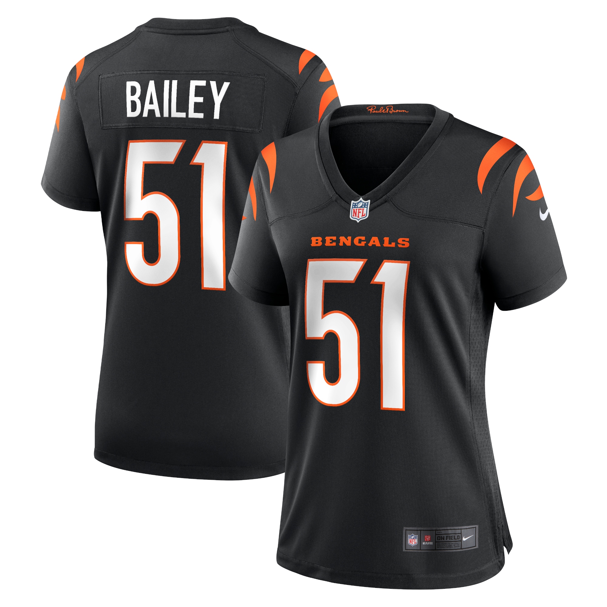 Markus Bailey Cincinnati Bengals Women's Game Jersey – Black