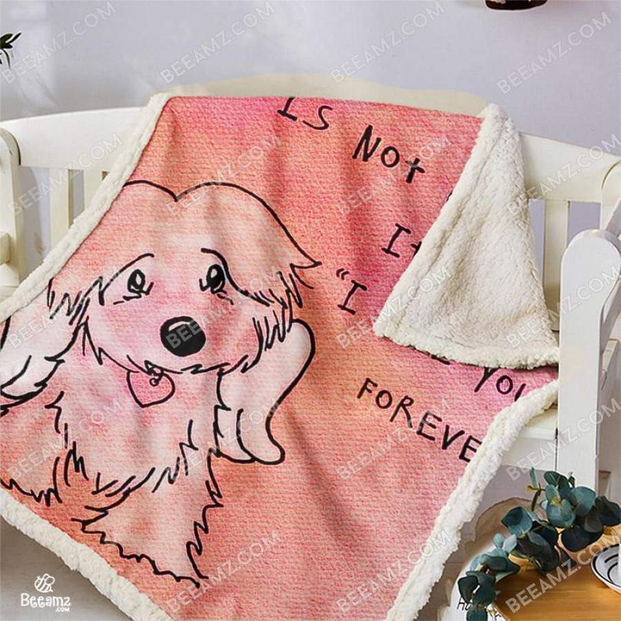 Angel Shih Tzu Cute Drawing Puppy Blanket – BeeAmz This is not goodbye Sherpa Blanket – D12G