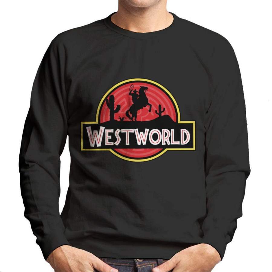 Westworld Jurassic Park Mix Men’s Sweatshirt