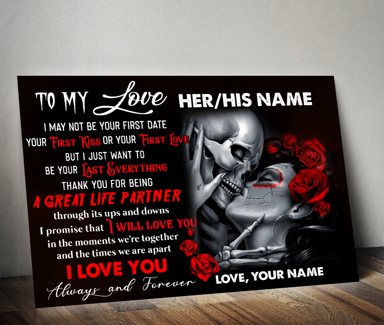 Skull Last Everything Ups And Downs Custom Poster CC