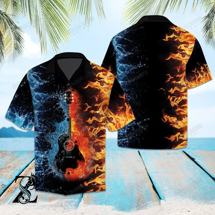 Amazing Guitar Two World Hawaiian Shirt Tv110066