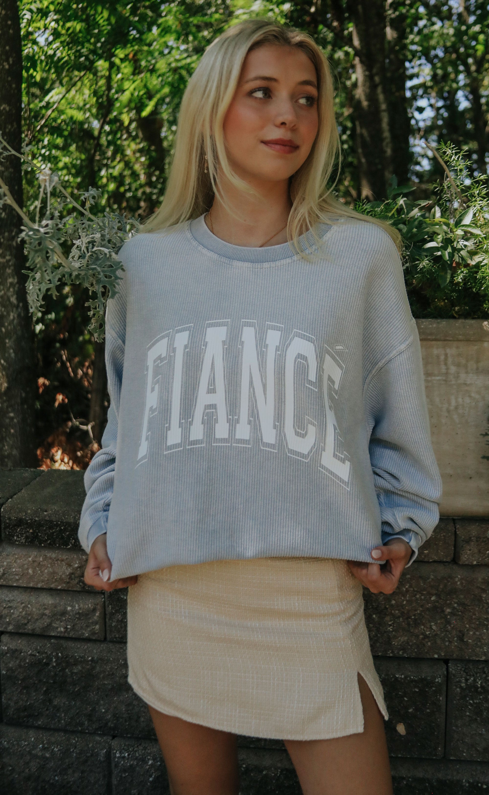 Friday + Saturday: Fiance Corded Sweatshirt