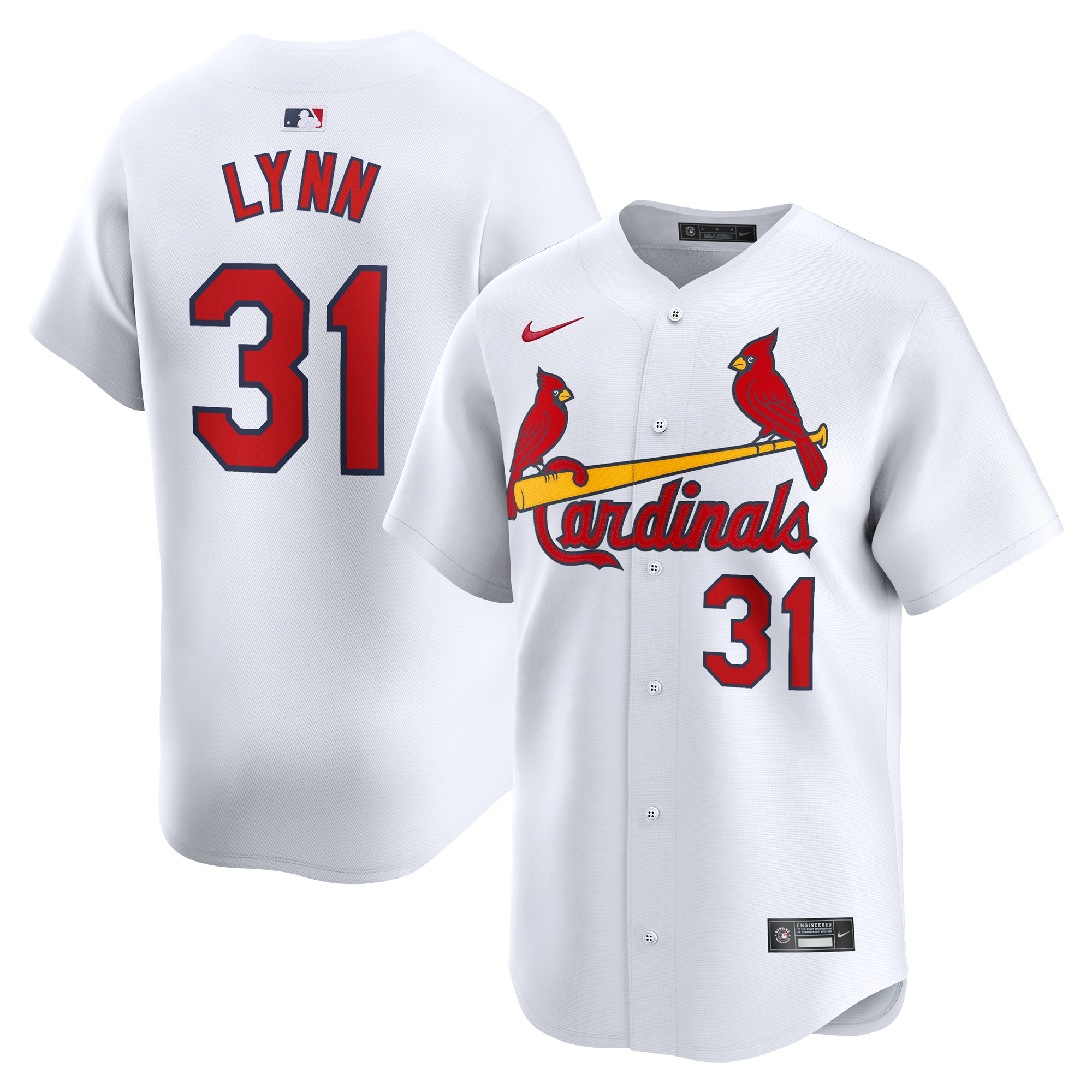 Lance Lynn St. Louis Cardinals Home Limited Player Jersey  White