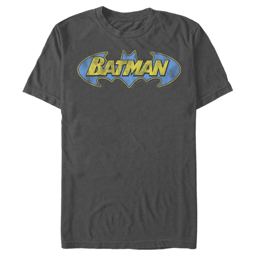 Batman Men’s Logo Retro Wing  T Shirt