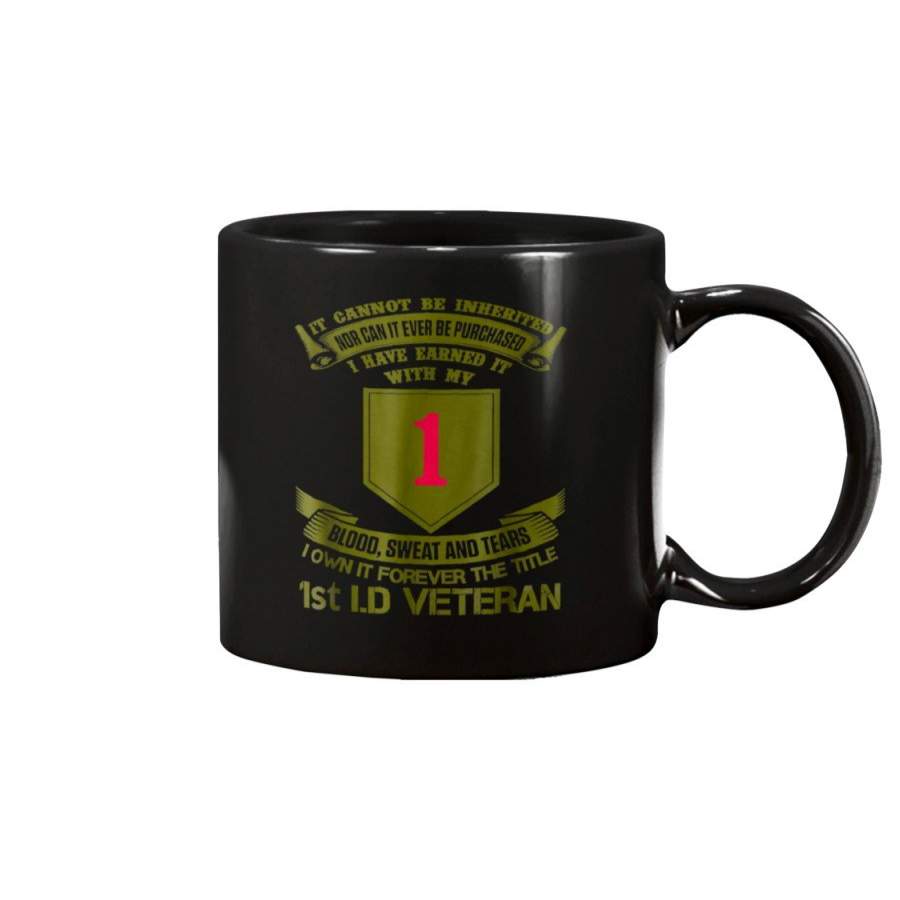 1st Infantry Division Veteran The Big Red One Veteran Mug