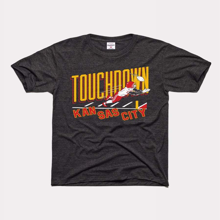 Touchdown Kansas City Vintage Black Arrowhead T-Shirt