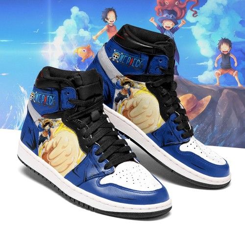 Luffy One Piece Jd Sneakers Customized High-Top Jordan Shoes For Fan Jordan Sneaker