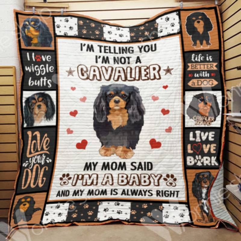 Cavalier King Charles Spaniel Dog Blanket DCB1003 90O35