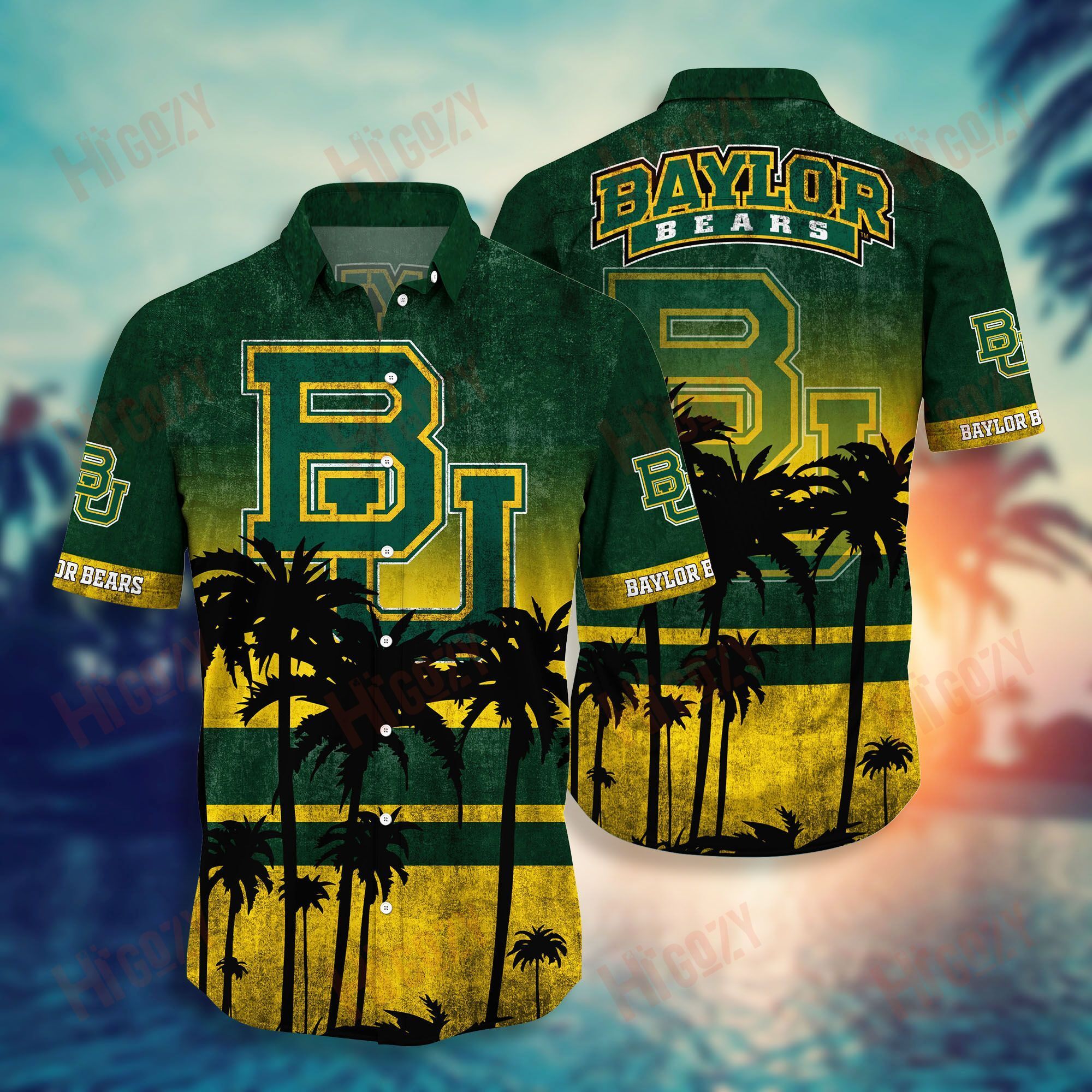 Baylor Bears Hawaiian Shirt Short Style Hot Trending Summer Ha94878