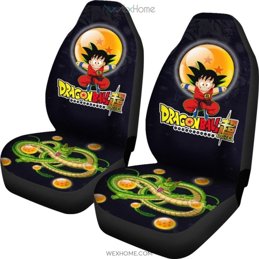 Goku Jumping Dragon Ball Anime Car Seat Covers