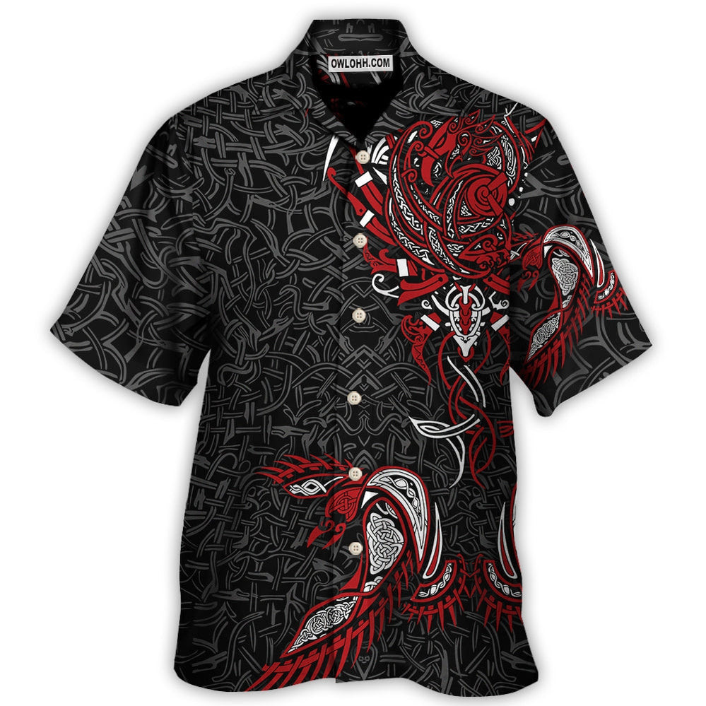 Viking War Raven Life Style – Hawaiian Shirt  – Owl Ohh