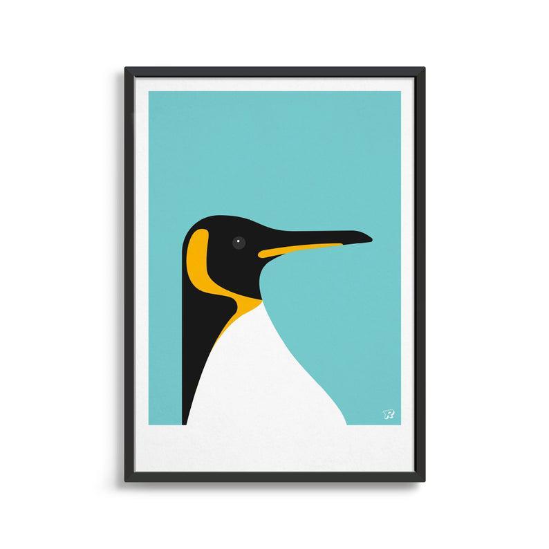 Penguin Wall Art / Modern Design Bird Print / Animal Home Decor  Poster