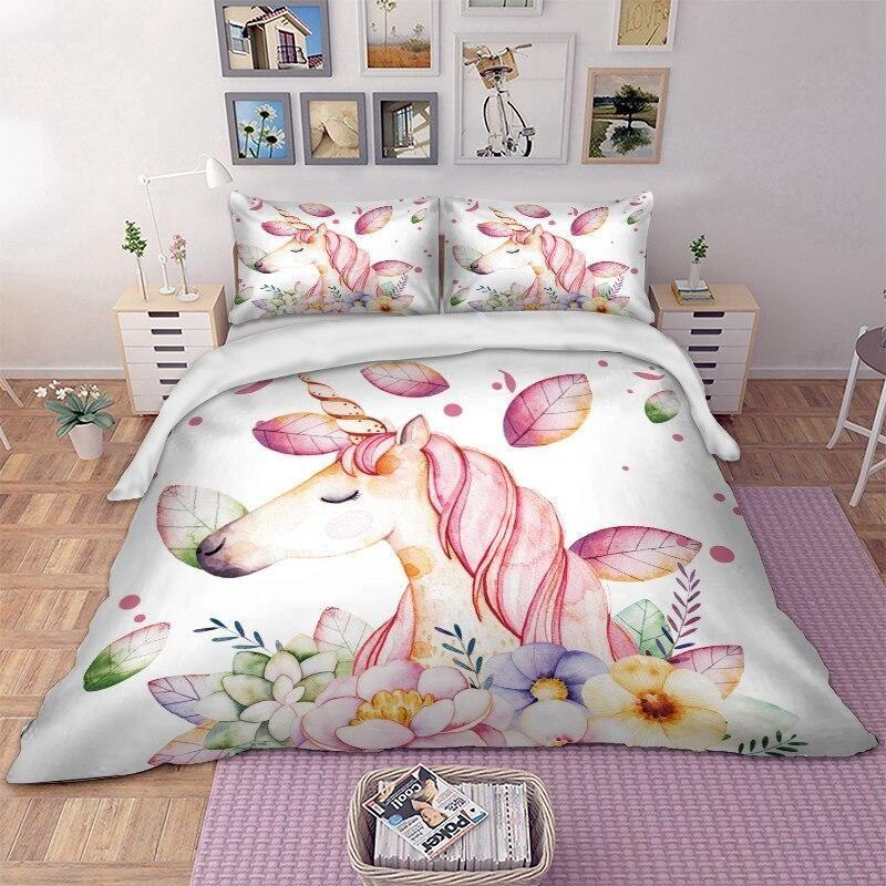 Unicorn Flower Bedding Sets