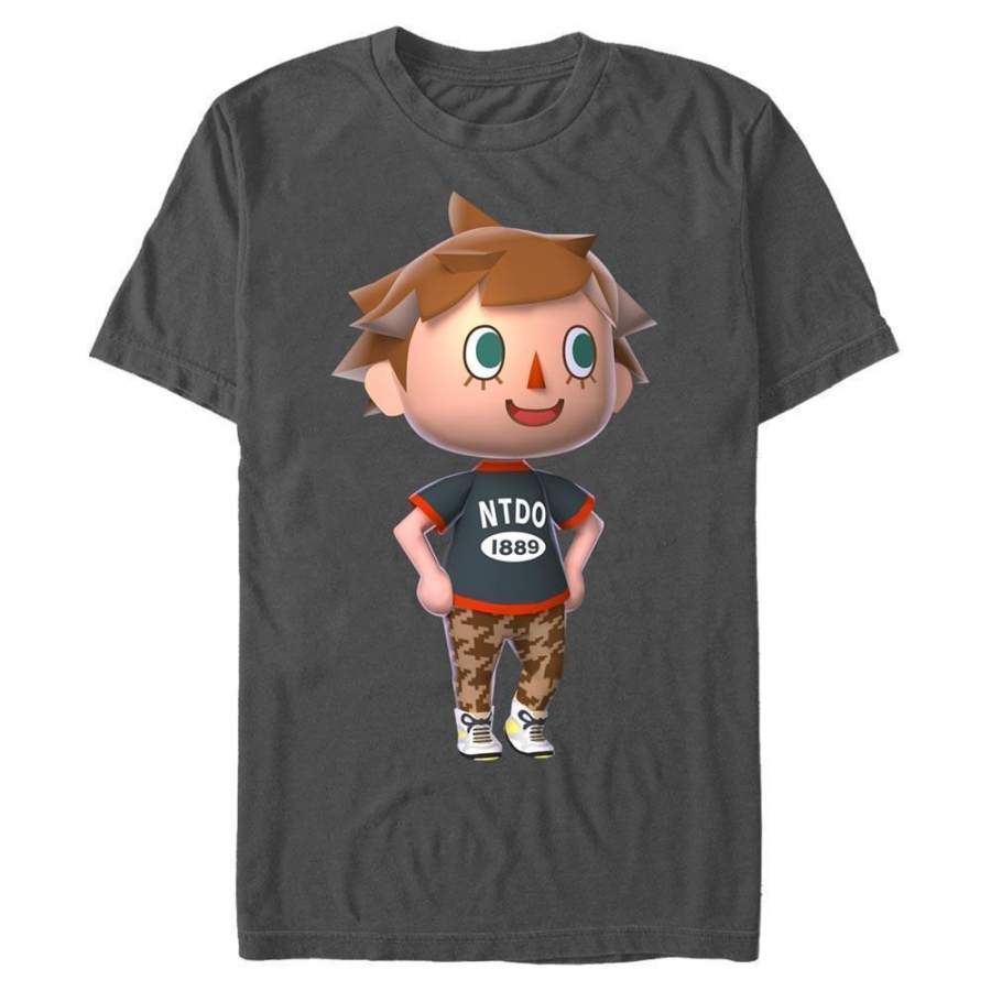 Animal Crossing Villager – Animal Crossing Nintendo T-Shirt, Charcoal