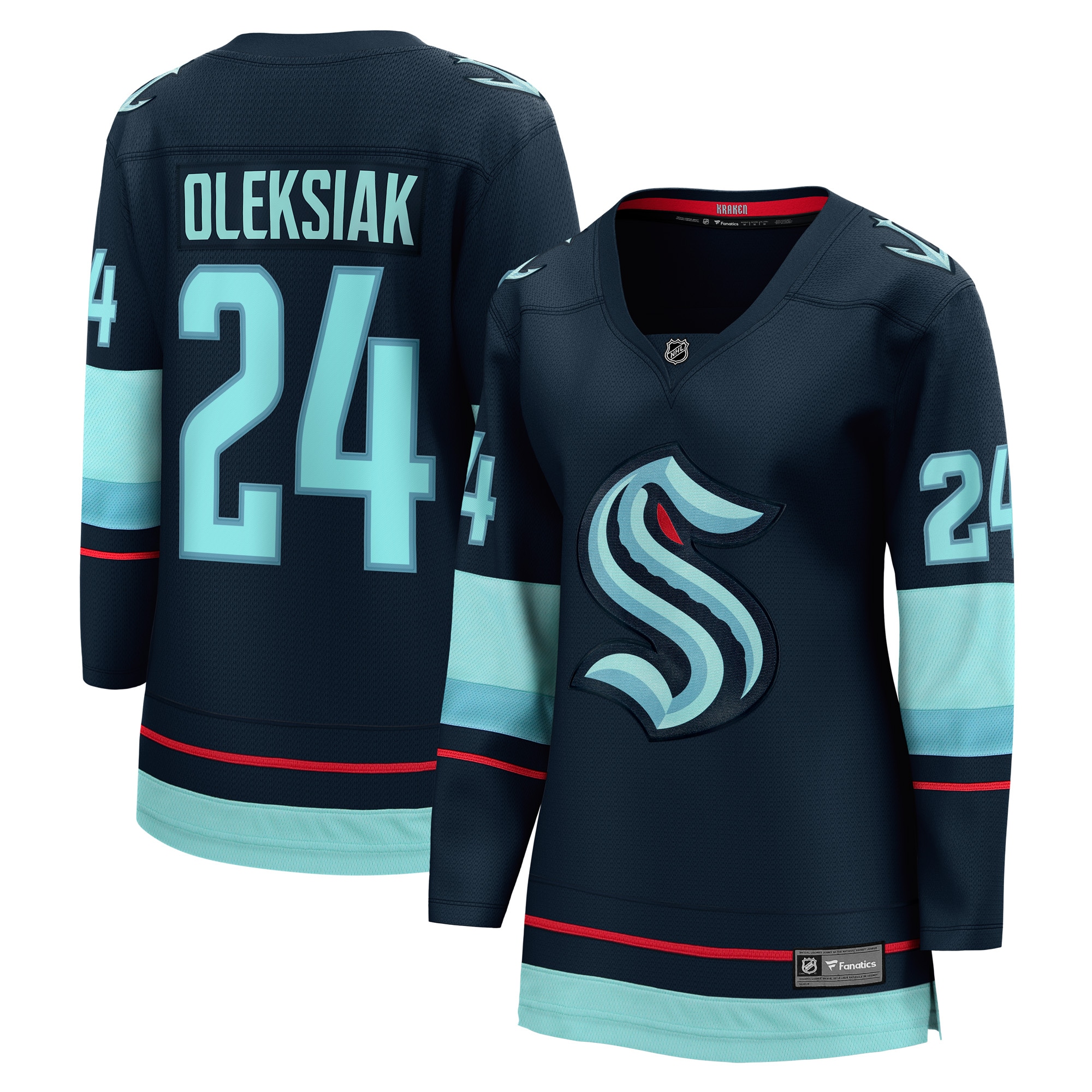 Women's Seattle Kraken Jamie Oleksiak Deep Sea Blue Home Breakaway Player Jersey