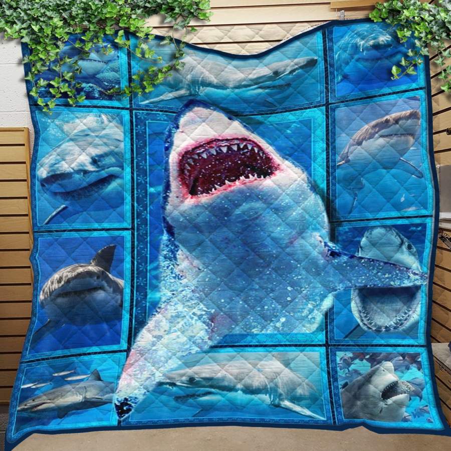 Custom Quilt Blanket Shark 3D Blanket – Quilt Blanket