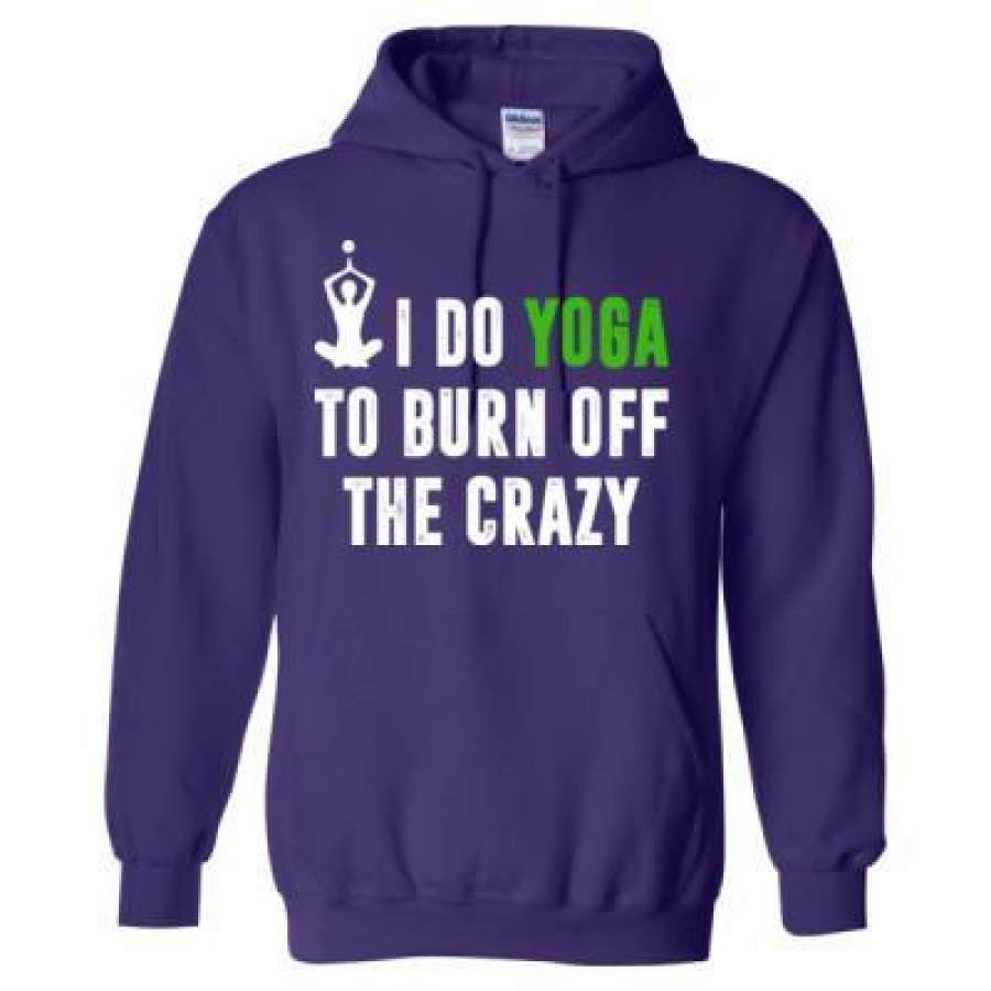 AGR I Do Yoga To Burn Off The Crazy – Heavy Blend™ Hooded Sweatshirt