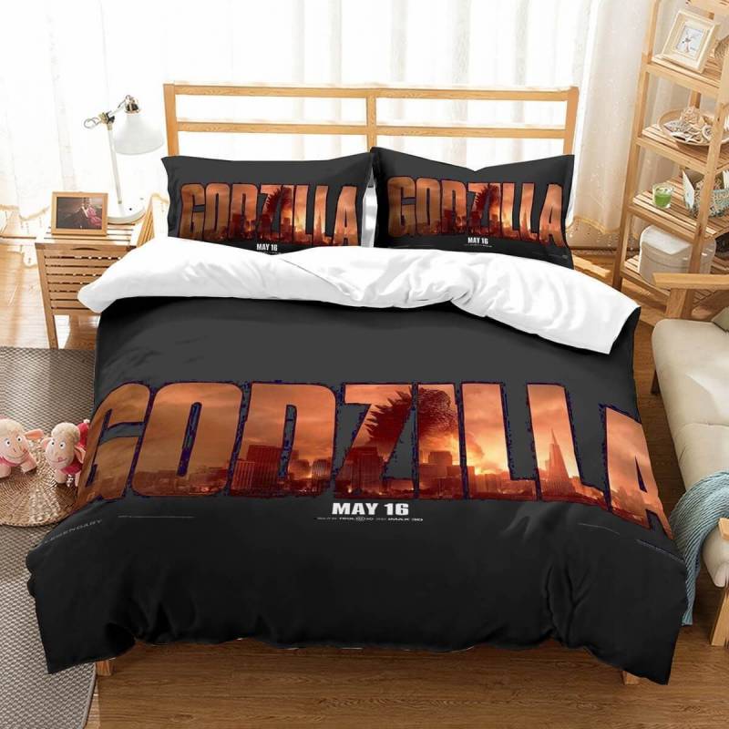 3D Customize Godzilla Et Bedroomet Bed3D Customize Bedding Set Duvet Cover SetBedroom Set Bedlinen