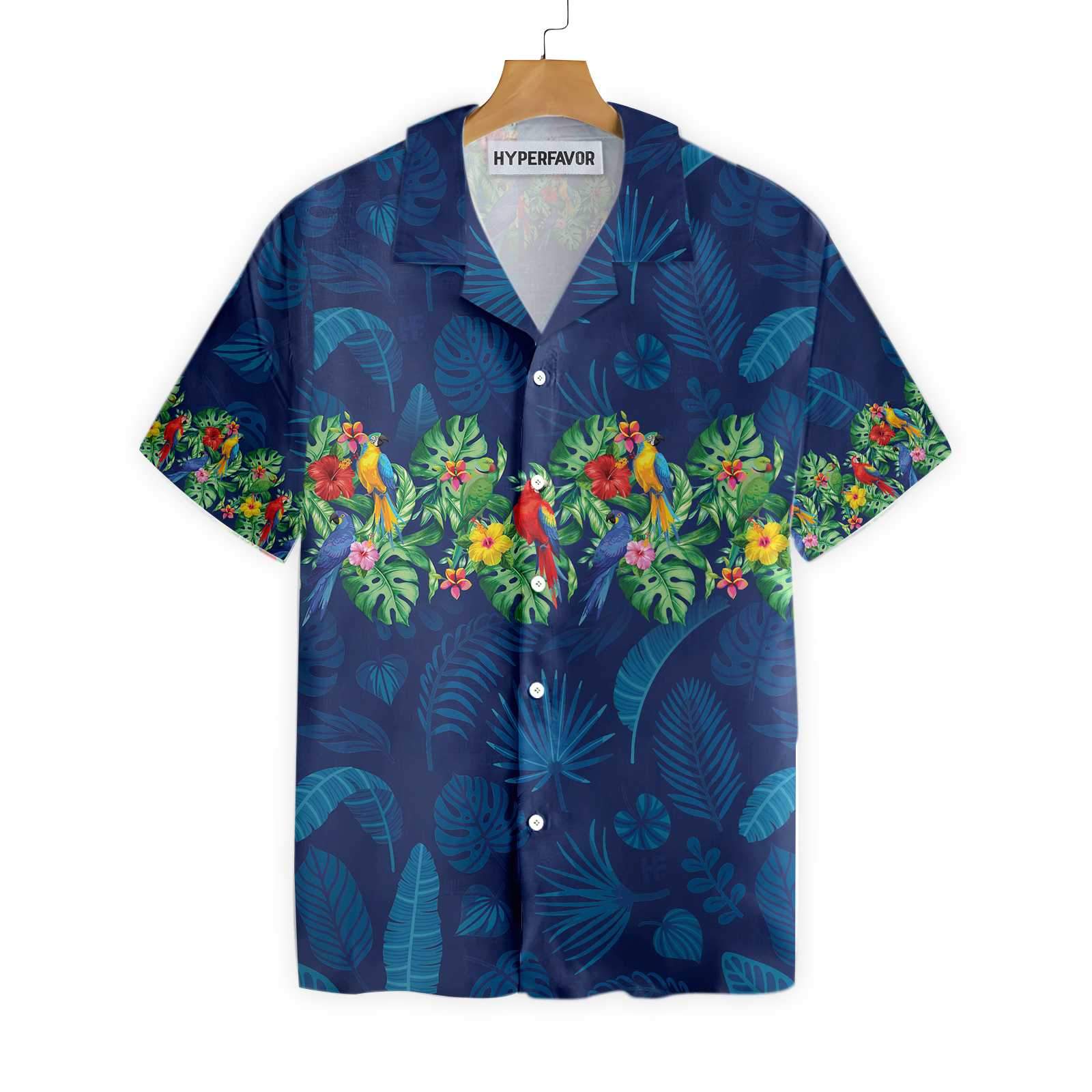 Parrot Aloha Shirt For Men Hawaii Ha16307