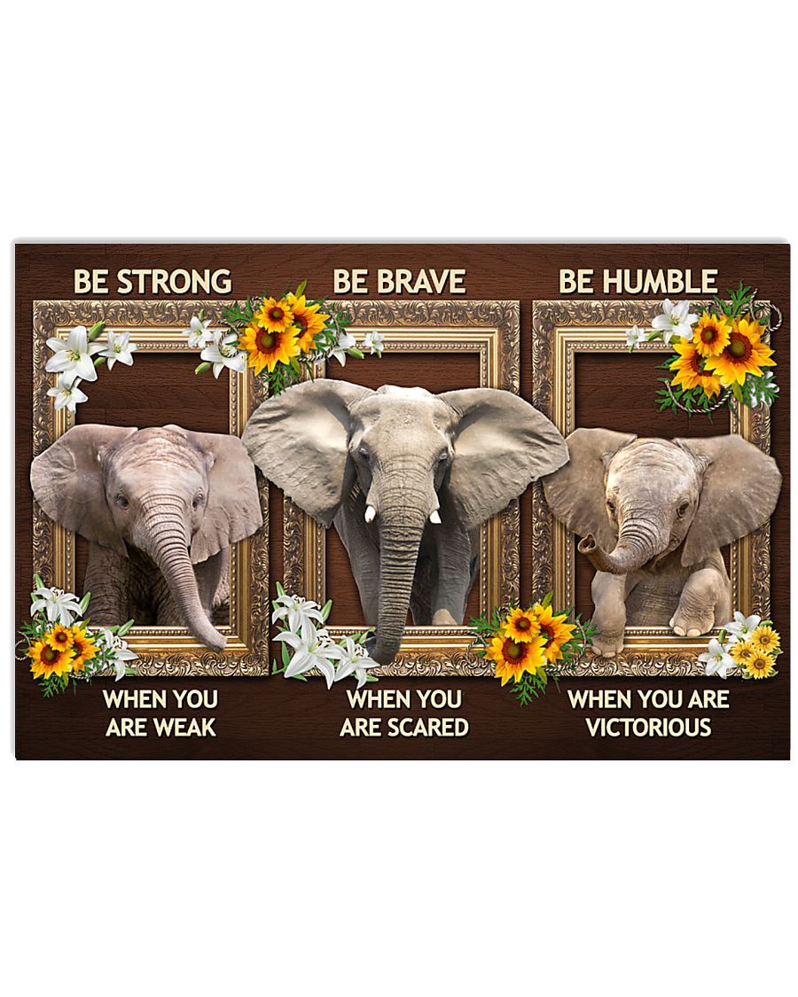 Elephant Window Be Strong Poster Poster And Canvas, Wall Decor, Wall Art, Canvas Instructure, Wall Art, Poster Store, Wall Decals, Canvas Wall Art