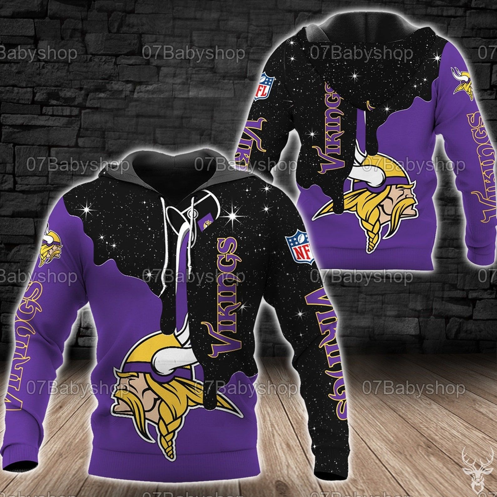 Minnesota Vikings 3D All Over Print Hoodie, Zip-Up Hoodie