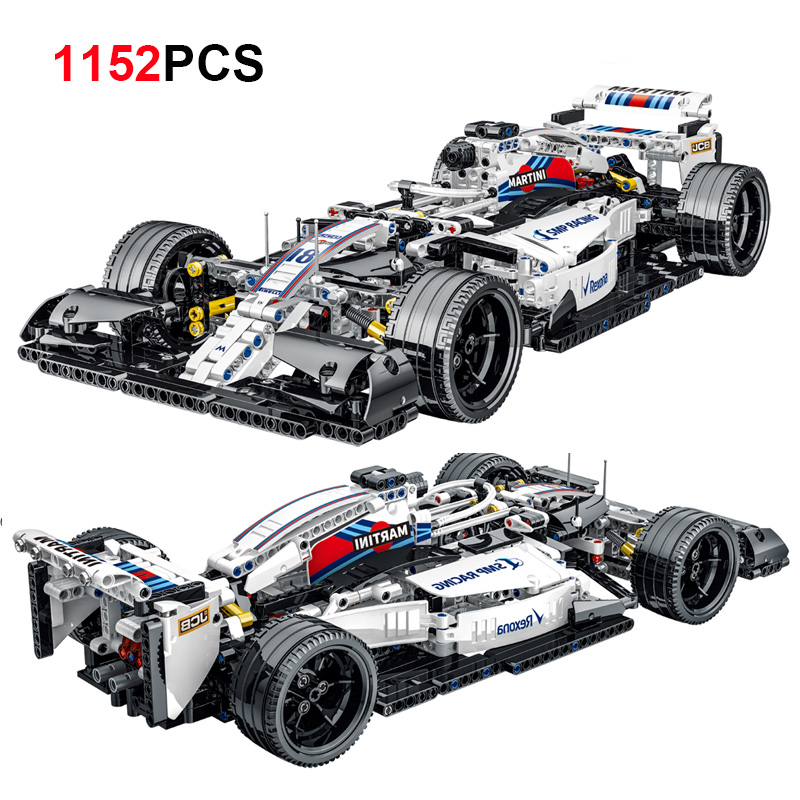 Formula 1 Car F1 1099pcs Building Blocks Sports Racing Car Super Model Kit Bricks Toys for Kids Gifts alx