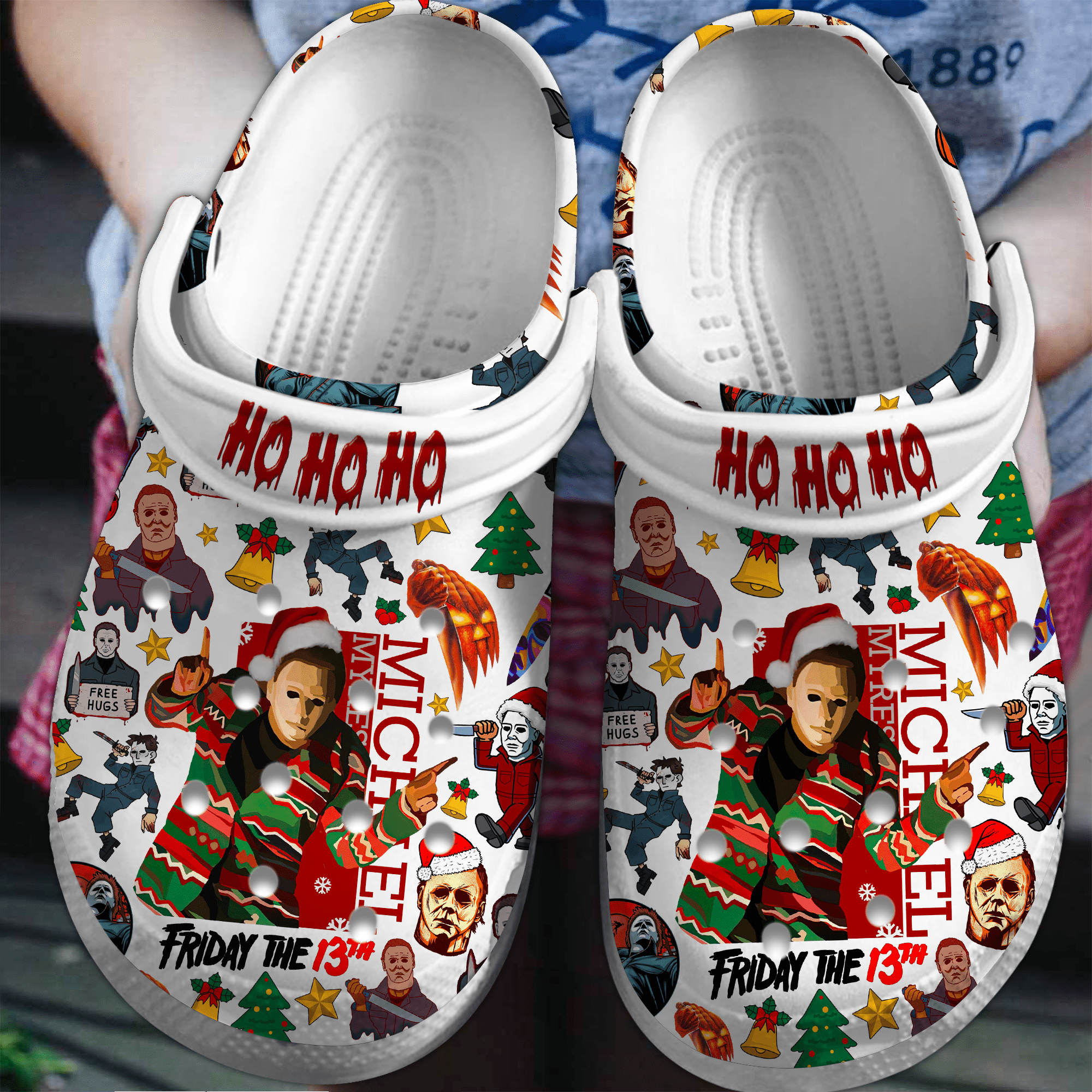 Friday The 13th Movie Crocs Crocband Clogs Shoes Comfortable For Men Women and Kids