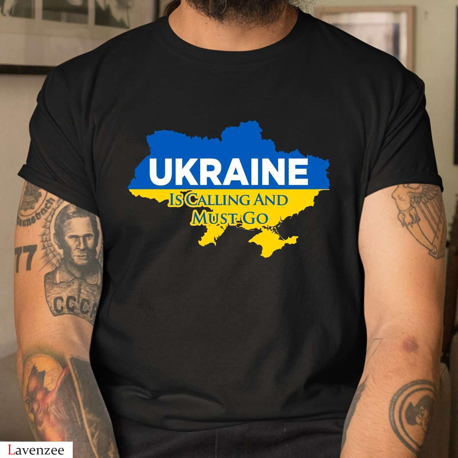 Ukraine Is Calling And I Must Go Ukraine Map T-Shirt Ukraine Support Shirt Ukraine Strong Shirt Hn