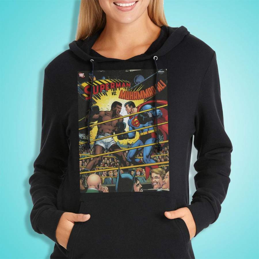 Muhammad Ali The Greatest Vs Superman Women’S Hoodie
