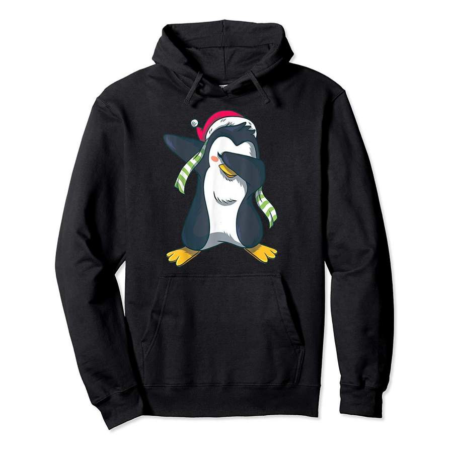 Dabbing Penguin Funny Christmas Xmas Dab Dance Gift Hoodie