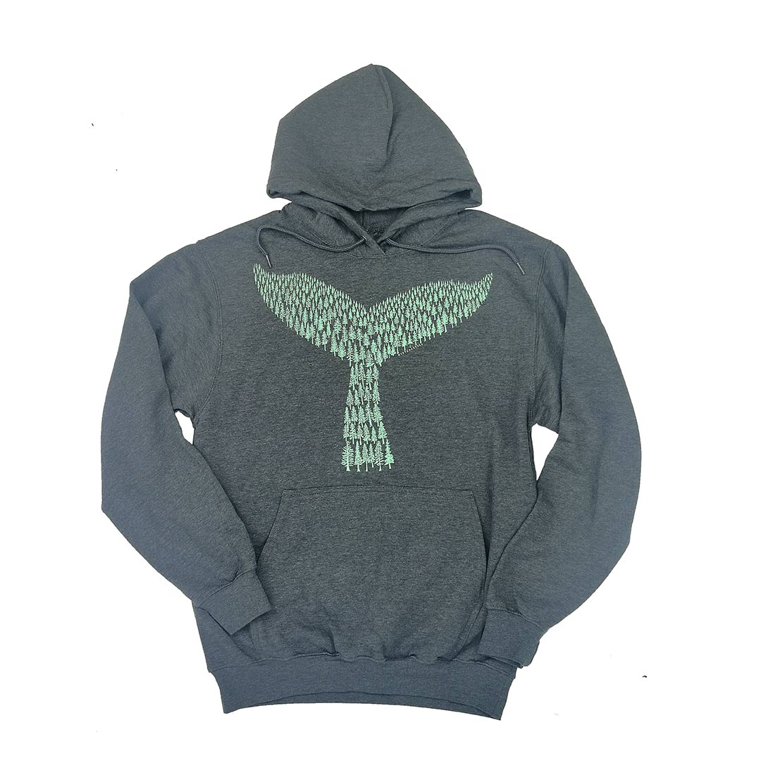 Adult Unisex Forest Whale Hoodie