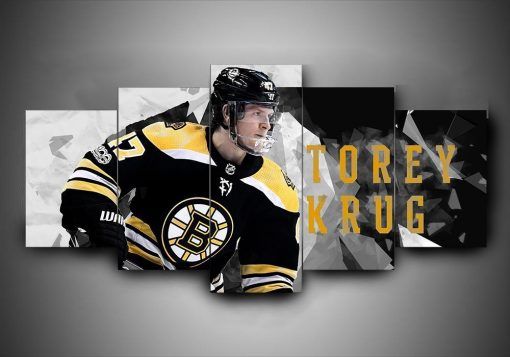 Boston Bruins Torey Krug Sport 5 Panel Canvas Art Wall Decor