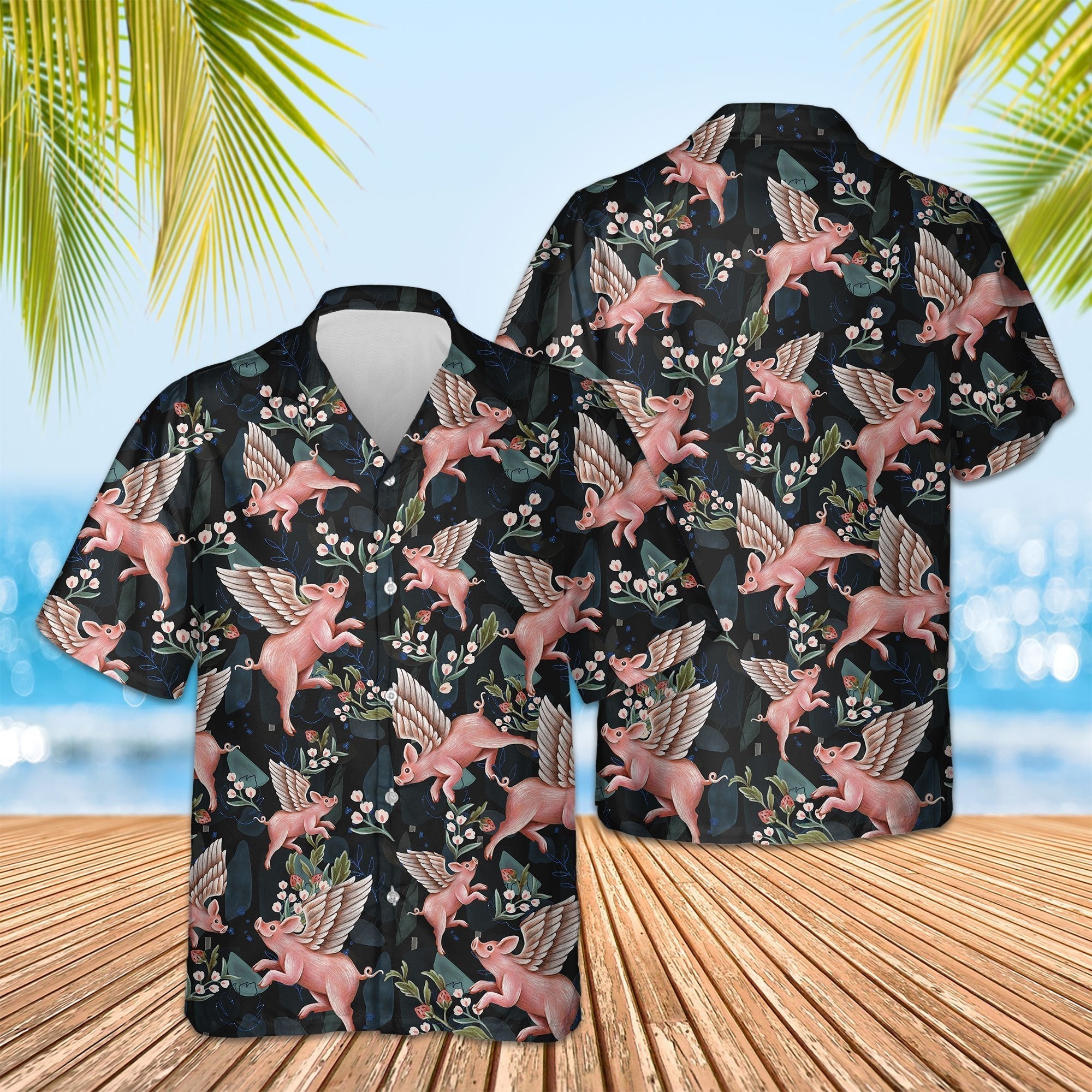 Flying Pig Vintage Hawaii Hawaii Shirt For Men Women Ha6312