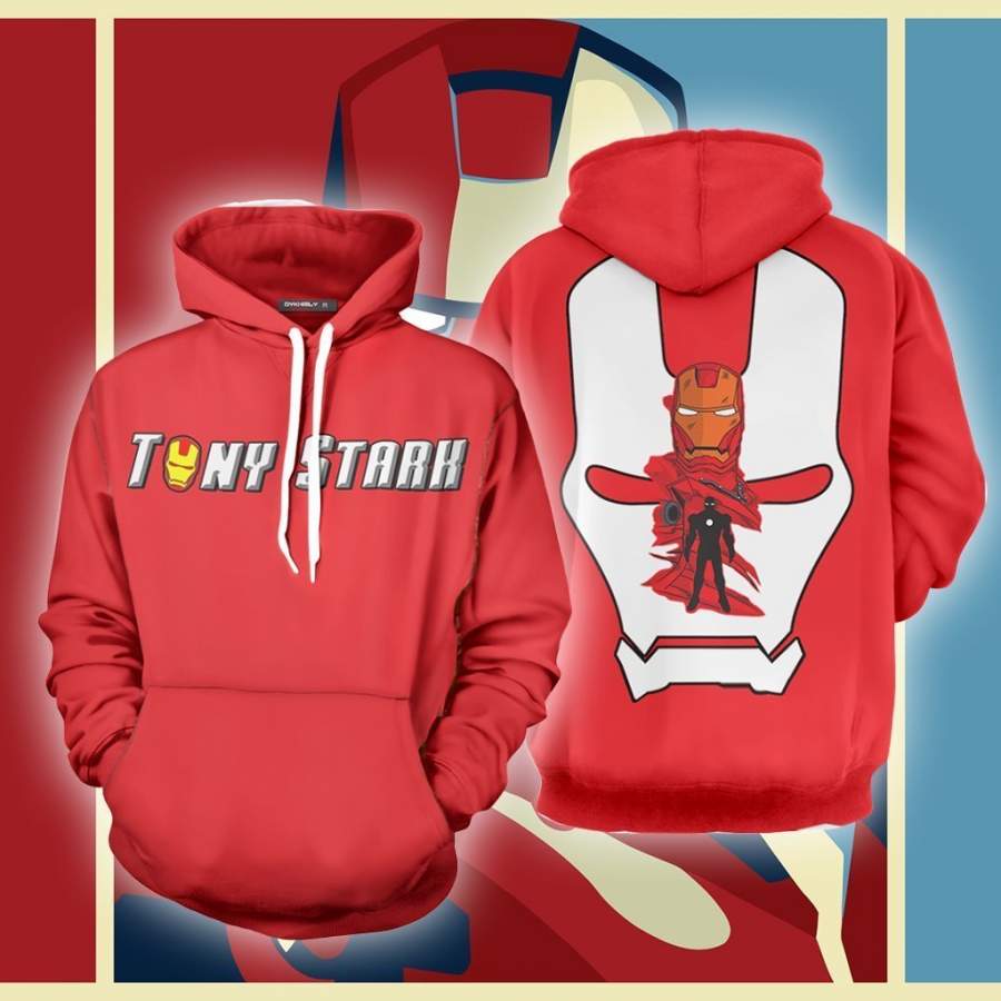 Tony Stark Iron Man Mark 3D All-over print unisex pullover hoodie