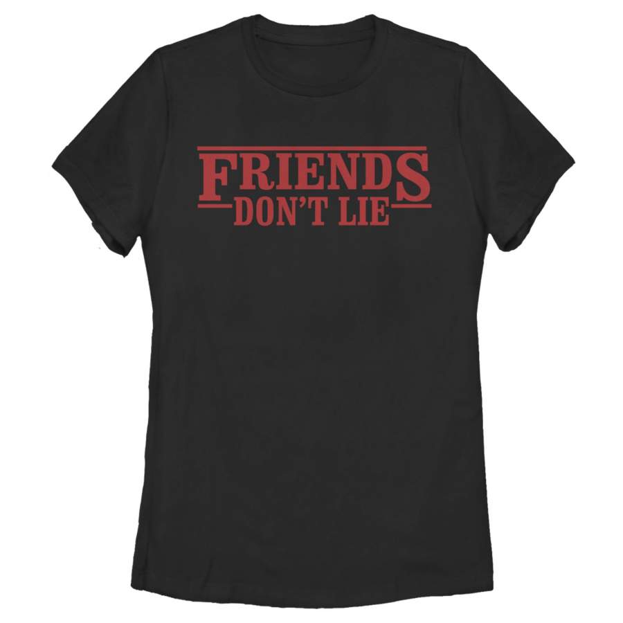 Stranger Things Women’s Don’t Lie Logo Style  T Shirt