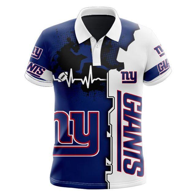 New York Giants Beating Curve Polo Shirt