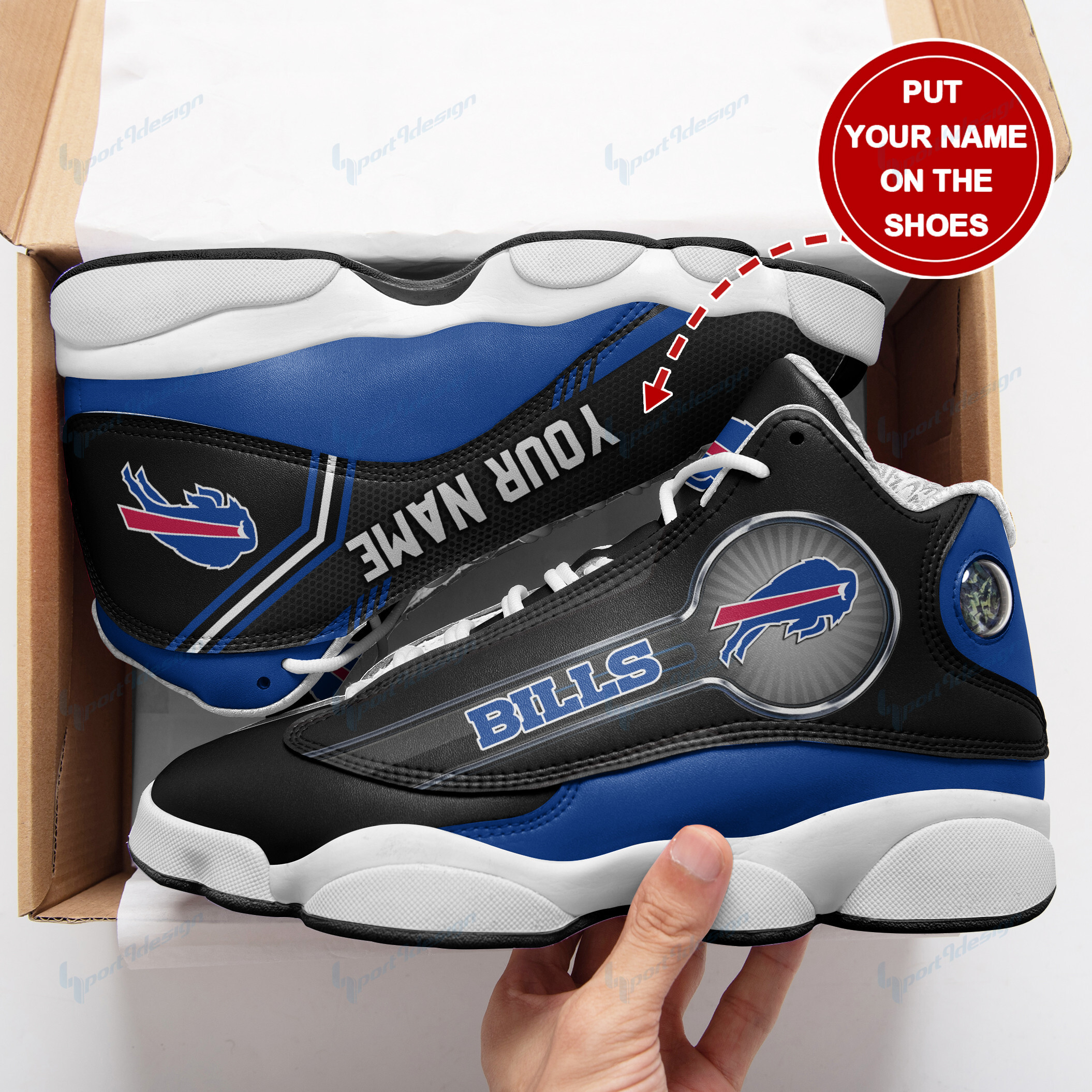 Buffalo Bills Personalized Ajd13 Sneakers 12