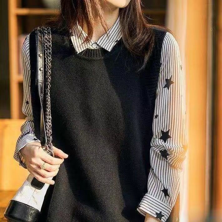 Sweater Vest Women Solid O-neck Side Buttons Elegant Tender Casual Loose Daily Knitted Tops 4XL Korean Fashion Korean Clothing alx