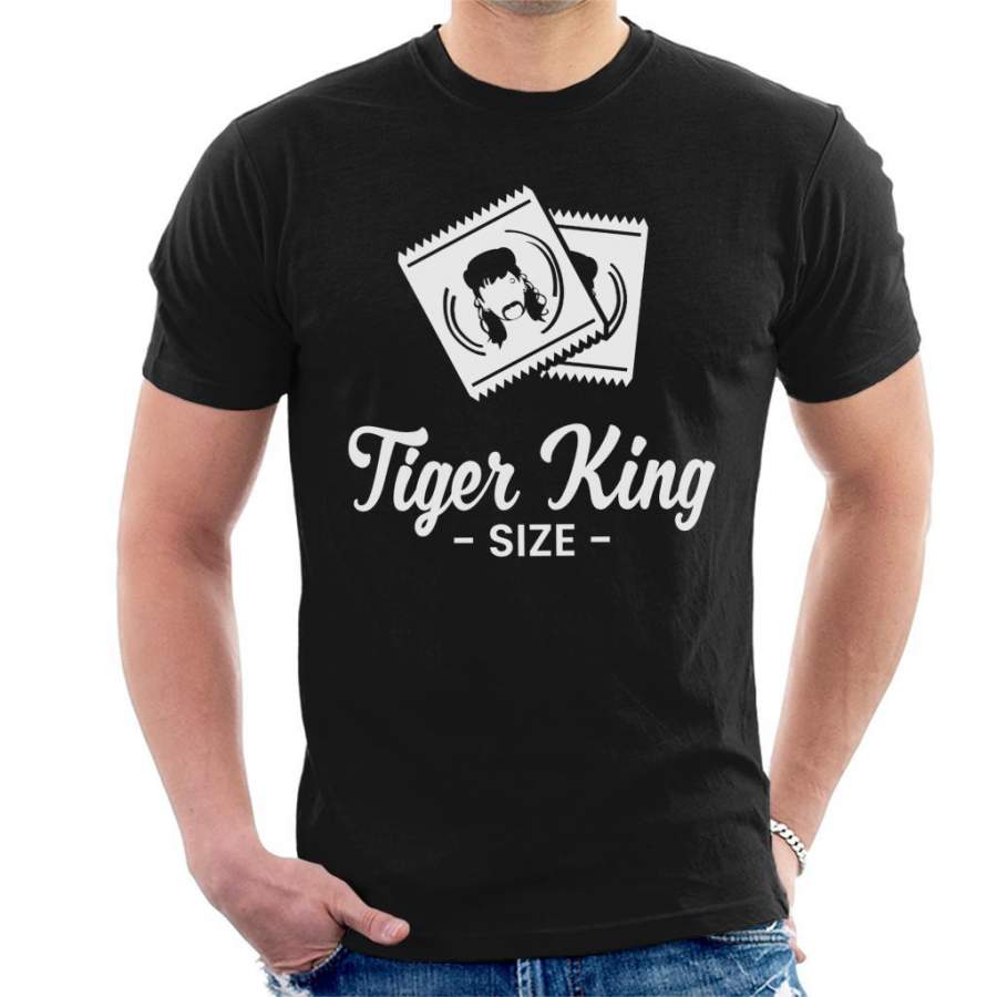 Tiger King Size Joe Exotic Condoms Men’s T-Shirt